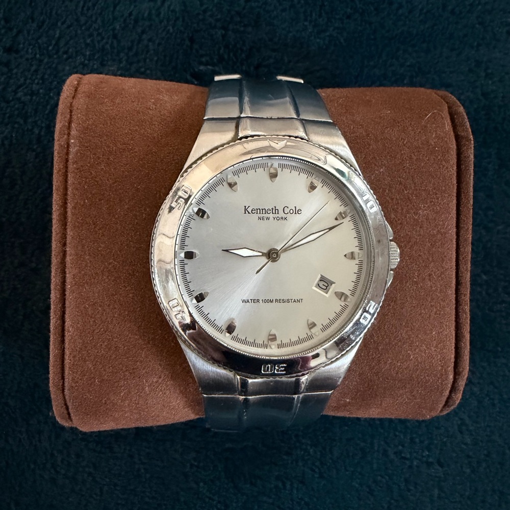 Kenneth Cole New York Stainless Steel Water Resistant Battery Men's Watch